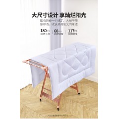 晾衣架落地折叠架家用阳台翼型铝合金凉衣架婴儿晒衣架晒被子神器