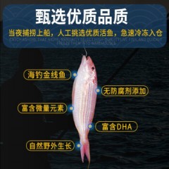 海钓金线鱼 野外海捕黄线金丝红衫红杉鱼 深海远洋冷冻刀鲤 国产捕捞生鲜水产鱼类 大号 2-4条/袋 净重400g