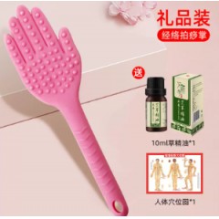 经络拍拍痧板手掌型按摩捶居家捶背按摩器材 硅胶拍打按摩棒