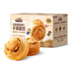 三只松鼠无蔗糖坚果仁手撕面包