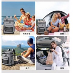 户外双肩冰包防水保冷大容量野餐露营背包车载外卖骑手防漏保温袋