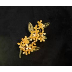 中国风桂花缠花胸针设计感小众胸花别针装饰扣针固定衣服旗袍配饰